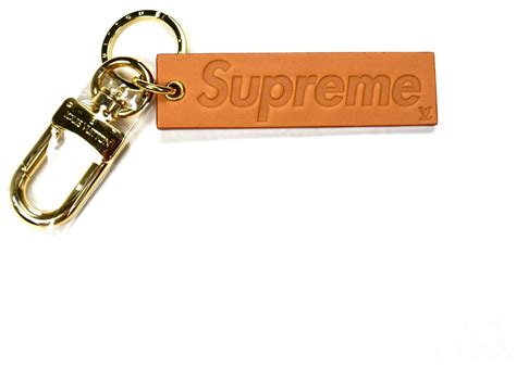 lv supreme keychain